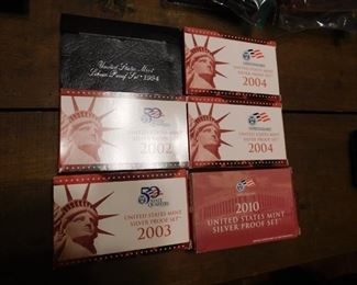 Assorted U.S. Silver Proof Sets