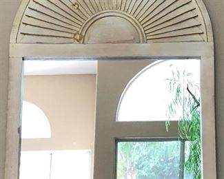 Wall Mirror w Shutter Frame 