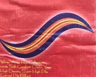 Like New Sofa and Loveseat, Rattan End Table Small and Large, (Matching Coffee Table in Family Room) Area Rug, Table Lamp 