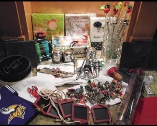  Bar Supplies including Glass Swizzle Sticks.