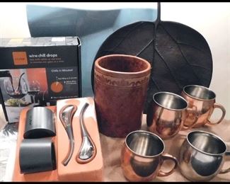  Barware. Sky Bar Wine Chill Outfit, Threshold Copper Mugs, Platters and more.