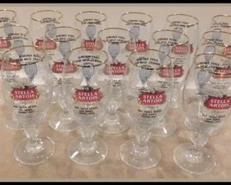 Stella Artois Stemware Glasses.