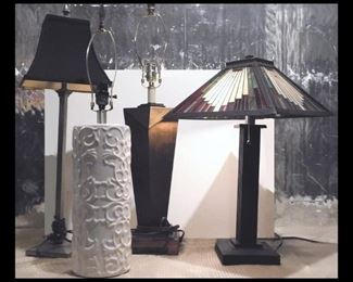 Variety of Table Lamps.