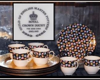  Royal Crown Duchy  China in the Tulips Pattern plus some Chargers.