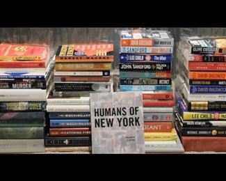 Books.  Variety of non-fiction and fiction including Humans of New York.