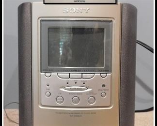 Sony CD Player -  TV -  Weather -  Clock Radio.