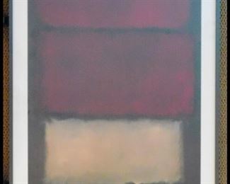  Mark Rothko Print.  Open Edition.  24" x 36".  San Francisco Museum of Modern Art. 