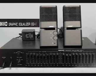  Nikko Graphic Equalizer and Bose Speakers.