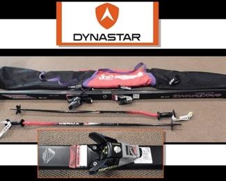 Dynastar 8.0 Cross Comp Skiis with Kerma Poles and Carrying Case.