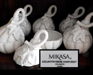 Mikasa Countryside Harvest Pumpkin Soup Bowls. 