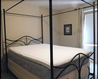 Metal Bed Poster Frame. Queen Size. Mattresses will not be sold. 