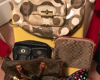 Coach and Louis Vuitton Purses