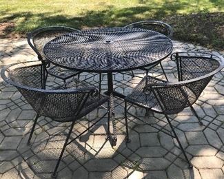 Wrought Iron Patio Table and Chairs