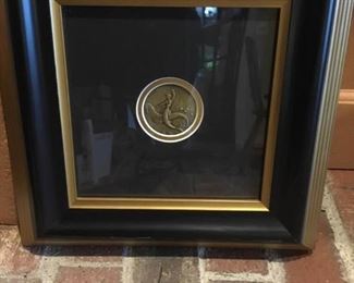 Erte Romain de Tirtoff Mermaid Bronze Medallion