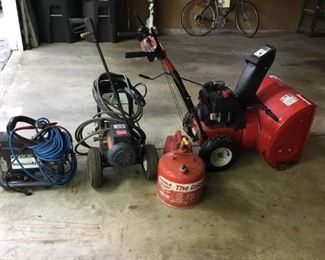 Snowblower, Pressure Washer, and Air Compressor