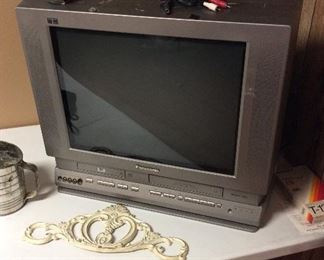 TV with built in DVD & VHS players