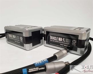 308: 	
Pair of MIT Oracle MA-X SHD XLR Audio Interconnects
Both have original boxes