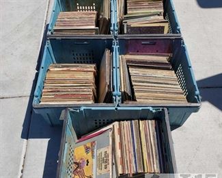 901: 5 totes of various records
5 totes of various records. Blue totes not included!!!