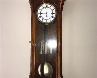 ANTIQUE LARGE GERMAN VIENNA WALL CLOCK 
