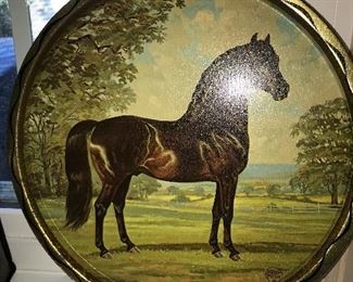 VINTAGE HORSE TRAY