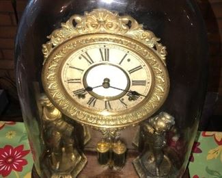 ANTIQUE SHELF/MANTEL CLOCK