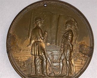 US BRONZE COMMEMORATIVE JAMES BUCHANAN COIN 