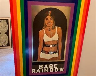  PETER BLAKE "BABE RAINBOW 1967" COLOR SCREEN PRINT ON TIN LIMITED EDITION