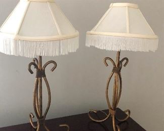 Two pretty platinum blond lamps with really long eyelashes