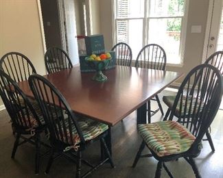 Large kitchen dinette set for designating all the resentful kids during thanksgiving.