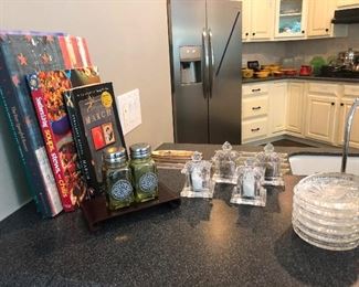 cookbooks and small army of salt-and-pepper robots