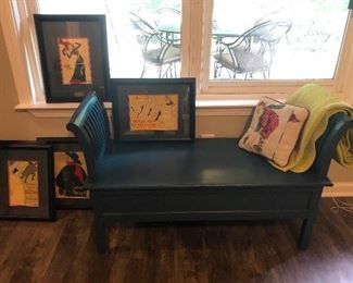 framed pictures of French decadents 