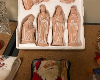 nativity figures frozen in time