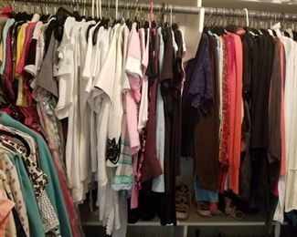 4 plus closets packed full of designer clothing