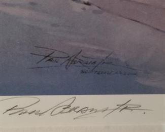 signature of signed framed print