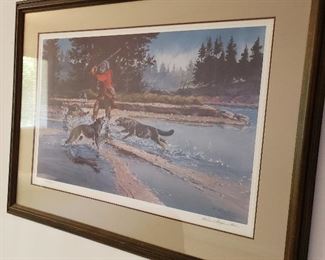 signed framed print
