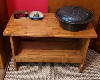 wooden side tables (3)