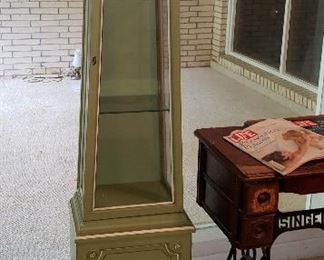 slim curio cabinet