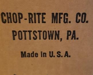 Chop Rite Meat Grinder