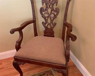 Chippendale Style Dining Room Table Set by Casa Stradivari