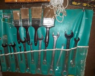 Paint Brushes and Wrench Set