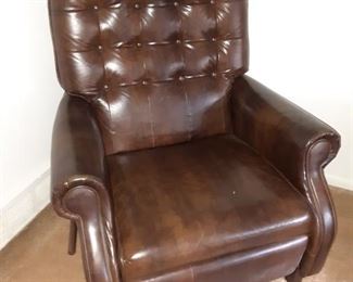 Brown Leather Recliner