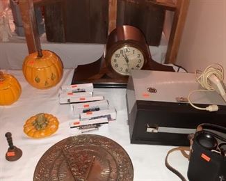 Clocks, Sundial, Binoculars, Holiday Decor