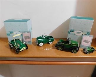 Lot of Green Pedal Cars (4)