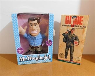 Lot of Mr. Wonderful Doll & G.I. Joe Doll (NIB)