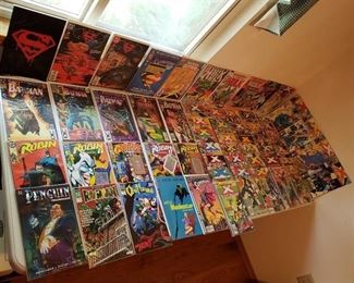 Lot of DC and Marvel Comics Superman, Batman, Robin, Hulk, & X-Factor