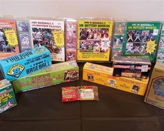Lot of Sealed 80's and 90's Baseball Cards