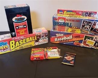 Lot of Sealed 90's Topps Baseball Cards