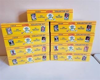 Lot of (9) 1990 Score Collector Set Baseball Cards