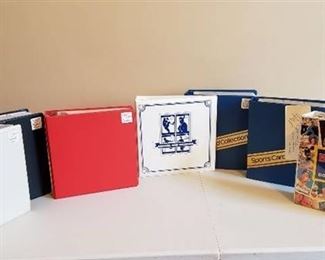 Lot of Baseball Cards in Collecting Albums