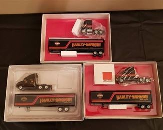 Lot of Winross Harley Davidson Trucks